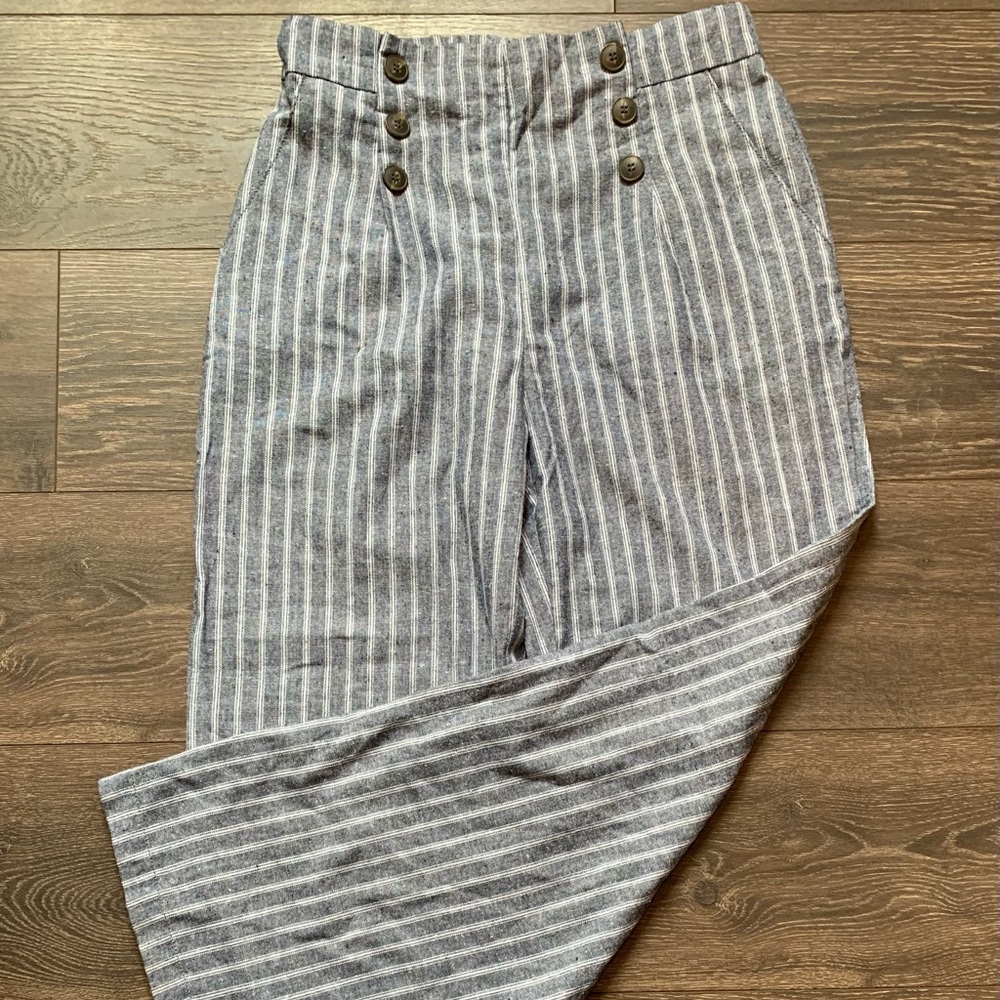 High waisted linen pants